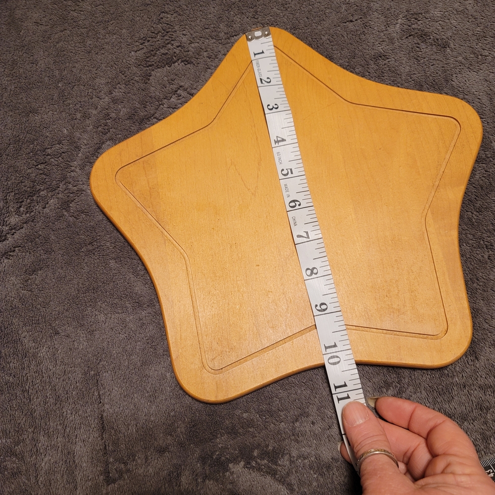 Longaberger Woodcrafts Star-Shaped Wooden Tray - Picture 5 of 6